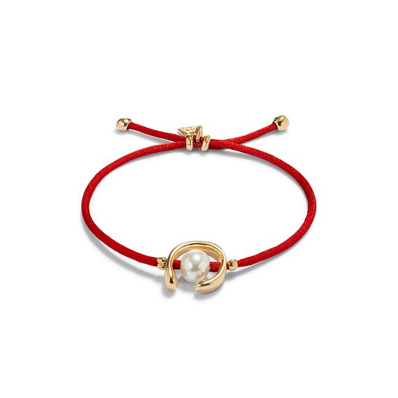 Браслет женский с жемчугом Красный UNOde50 Ser Diferente