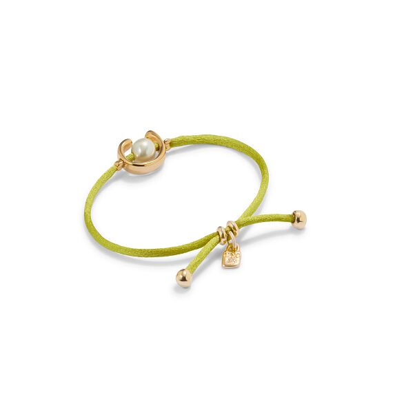 Браслет женский с жемчугом Лаймовый UNOde50 Ser Diferente, изображение 2