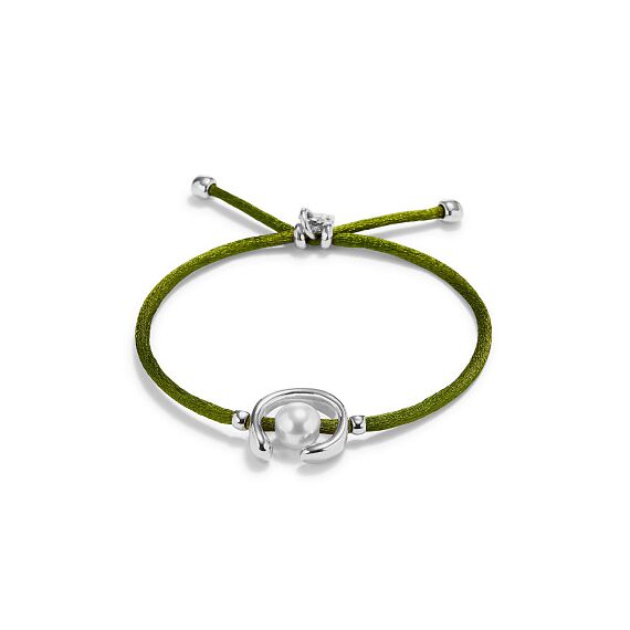 Браслет женский с жемчугом Оливковый UNOde50 Ser Diferente