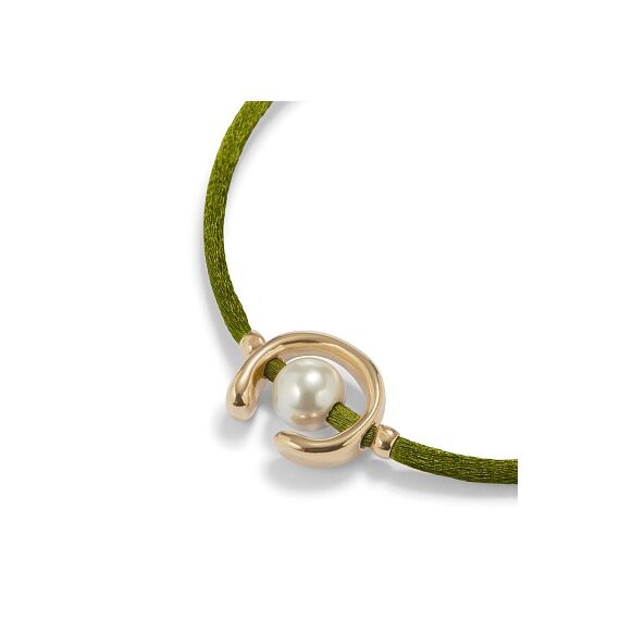 Браслет женский с жемчугом Оливковый UNOde50 Ser Diferente, изображение 3