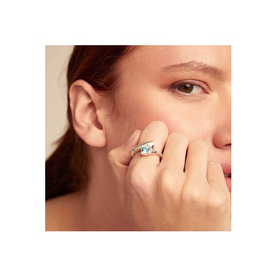 Серебряное кольцо женское с цирконием UNOde50 Divine, Размер (мм): 19,1-19,5, изображение 3