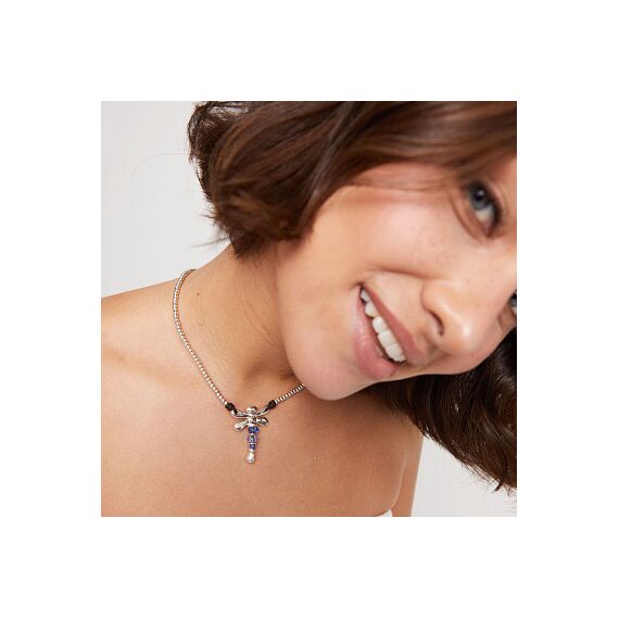 Серебряное ожерелье с кристаллами Сваровски UNOde50 Ser Rebelde, изображение 4