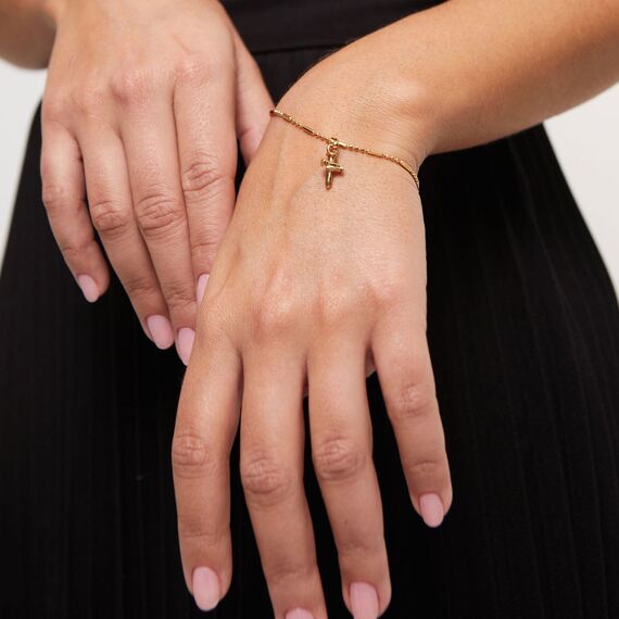 Золотая подвеска Крестик UNOde50 Hazte Uno, изображение 3