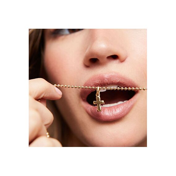 Золотая подвеска женская Крест UNOde50 Hazte Uno, изображение 3