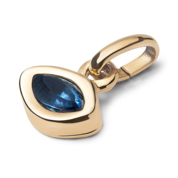 Золотая подвеска с кристаллом Сваровски Глаз UNOde50 Hazte Uno, изображение 2