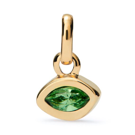 Золотая подвеска с кристаллом Сваровски Глаз UNOde50 Hazte Uno