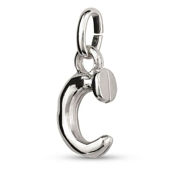 Серебряная подвеска Буква С малая UNOde50, изображение 2