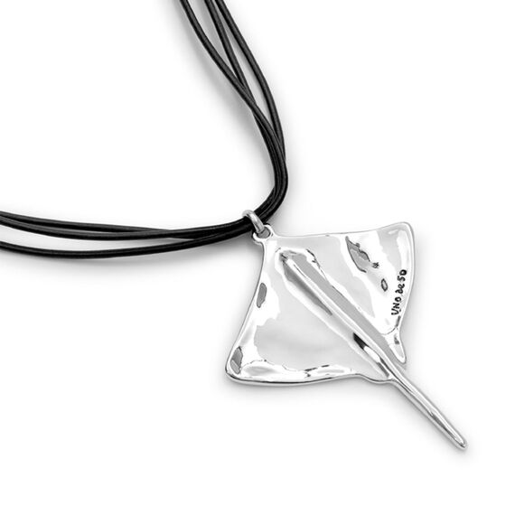 Кожаное ожерелье с серебром со скатом UNOde50 Ser Majestuosa, изображение 3