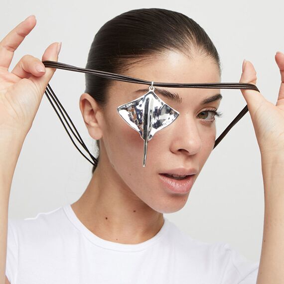 Кожаное ожерелье с серебром со скатом UNOde50 Ser Majestuosa, изображение 6