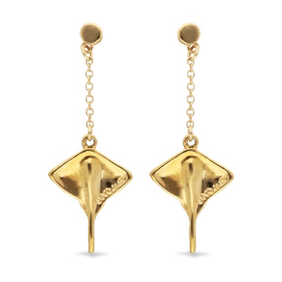 Золотые серьги женские со скатом UNOde50 Ser Majestuosa, изображение 2