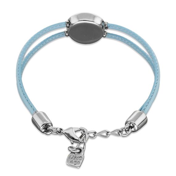 Кожаный браслет женский с серебром и цирконием UNOde50 Ser Intuitiva, изображение 2