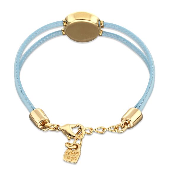 Кожаный браслет женский с золотом и цирконием UNOde50 Ser Intuitiva, изображение 2