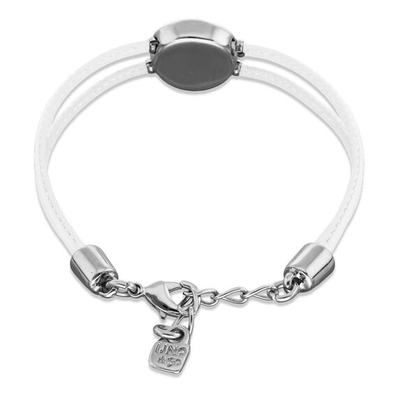 Кожаный браслет женский с серебром и цирконием UNOde50 Ser Intuitiva, изображение 2