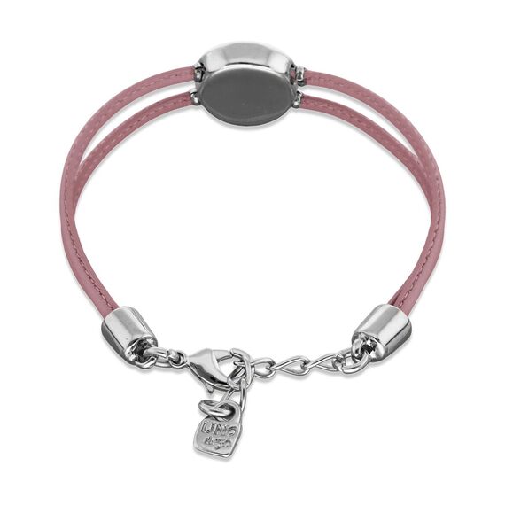 Кожаный браслет женский с серебром и цирконием UNOde50 Ser Intuitiva, изображение 2