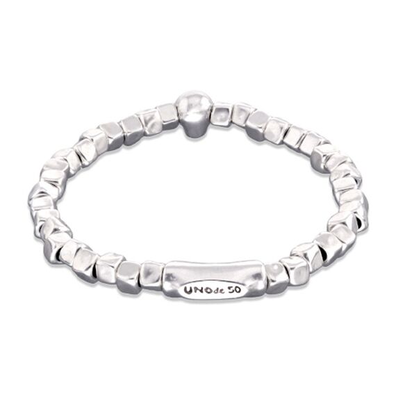 Серебряный браслет из бусин с цирконием Череп UNOde50 Ser imparable, Размер (мм): 180, изображение 2