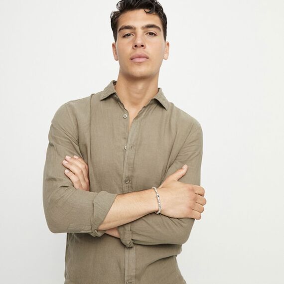 Серебряный браслет из бусин с цирконием Череп UNOde50 Ser imparable, Размер (мм): 180, изображение 4