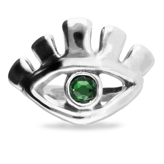 Серебряное кольцо с цирконием UNOde50 Ser Intuitiva, Размер (мм): 18,3-18,7