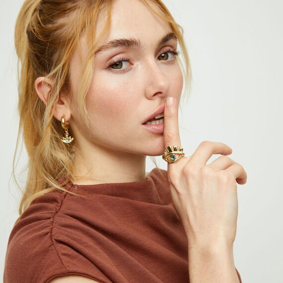 Золотое кольцо с цирконием UNOde50 Ser Intuitiva, Размер (мм): 16,3-16,7, изображение 3