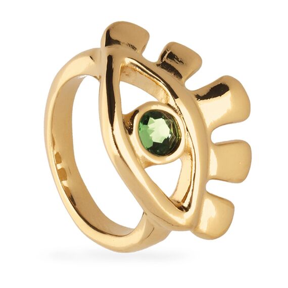 Золотое кольцо с цирконием UNOde50 Ser Intuitiva, Размер (мм): 18,3-18,7, изображение 2