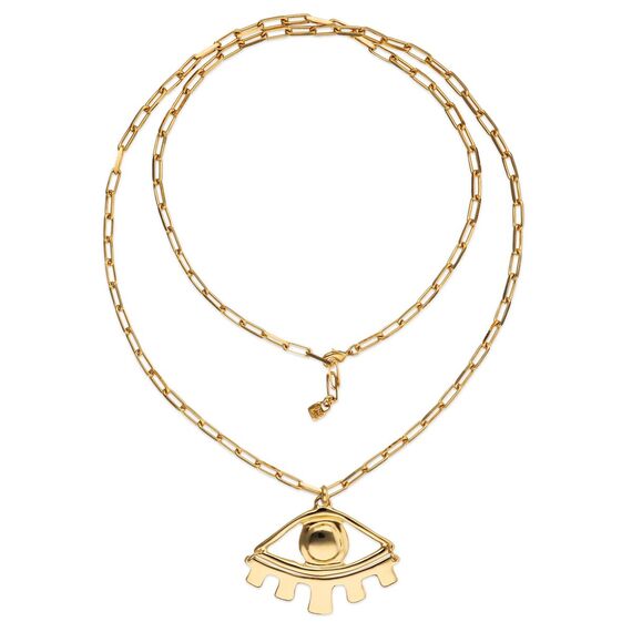 Золотое ожерелье женское Глаз UNOde50 Ser Intuitiva