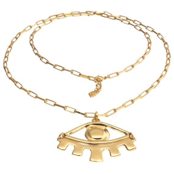 Золотое ожерелье женское Глаз UNOde50 Ser Intuitiva, изображение 2