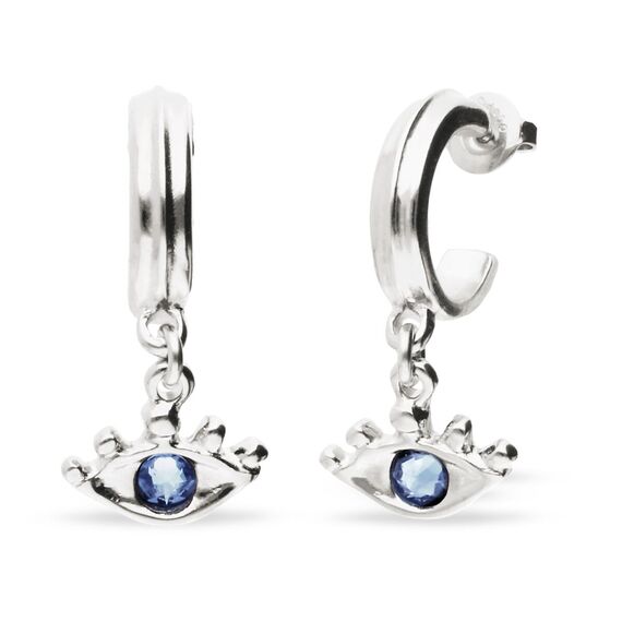 Серебряные серьги женские с цирконием Глаз UNOde50 Ser Intuitiva