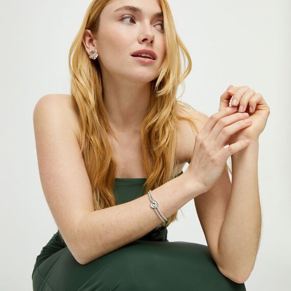 Серебряный браслет женский с цирконием UNOde50 Ser Intuitiva, изображение 4