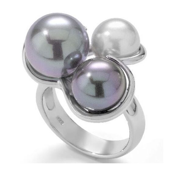 Серебряное кольцо с жемчугом  Majorica Estela, Размер (мм): 18,1, изображение 5