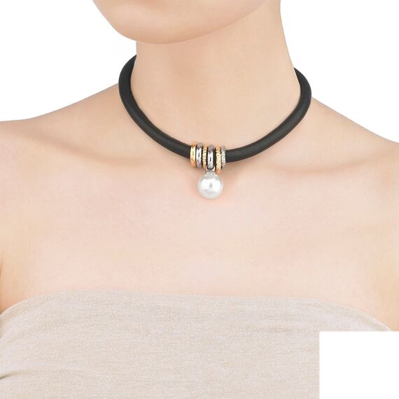 Колье чокер c подвеской из органического жемчуга Majorica Isla, изображение 2