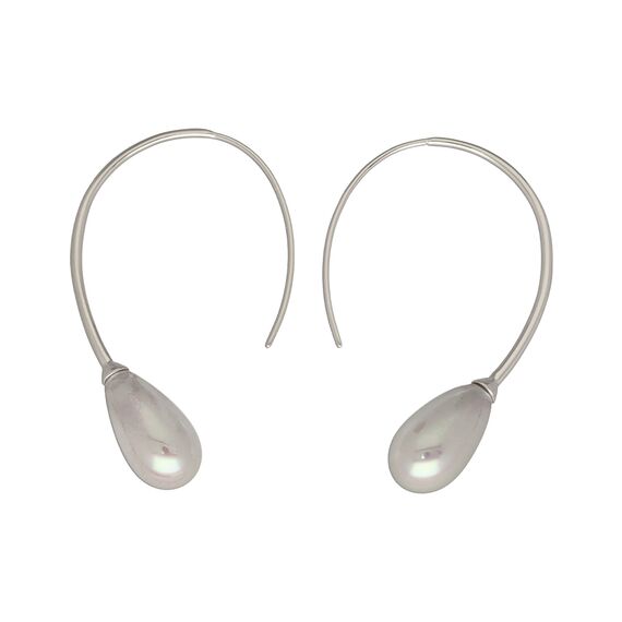 Серебряные серьги женские с органическим жемчугом Majorica Elixa