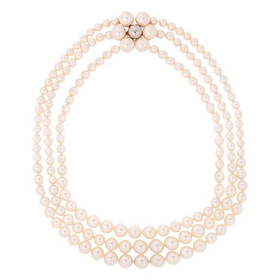 Серебряное ожерелье с жемчугом Majorica Kate