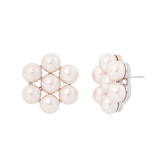 Серебряные серьги женские с жемчугом Majorica Kate