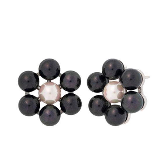 Серебряные серьги женские с жемчугом Majorica Kate