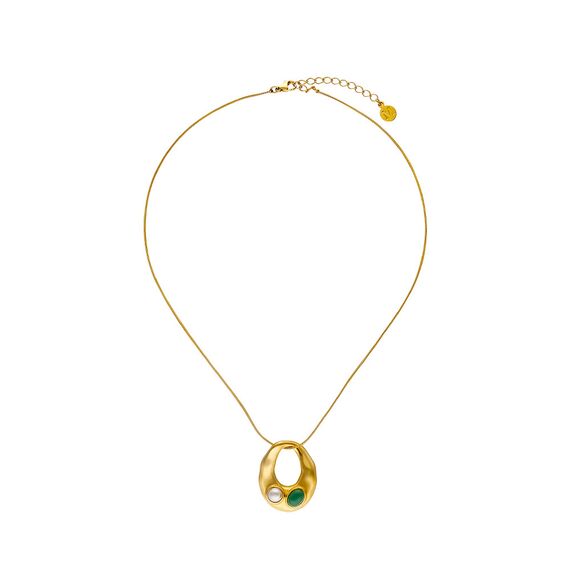 Золотой кулон с жемчугом Majorica Feme