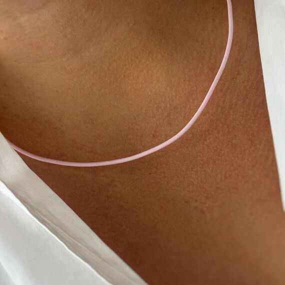 Кожаное колье женское Majorica Rosario, изображение 4