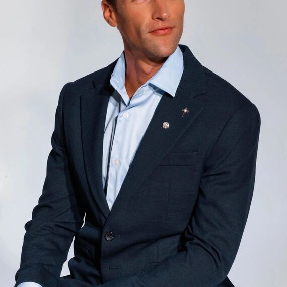 Серебряная брошь с жемчугом Majorica Le Club, изображение 5