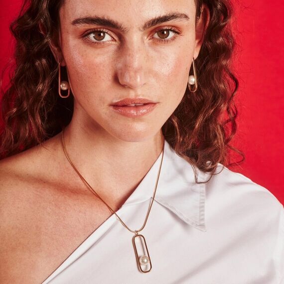 Золотая подвеска с жемчугом Majorica Atenea, изображение 4