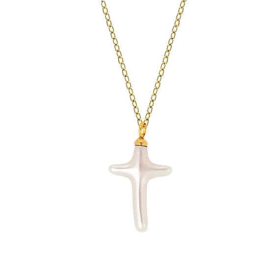 Золотая подвеска с перламутром Majorica Caelum