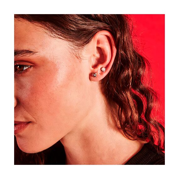 Серебряные серьги женские с жемчугом Majorica Cos, изображение 2