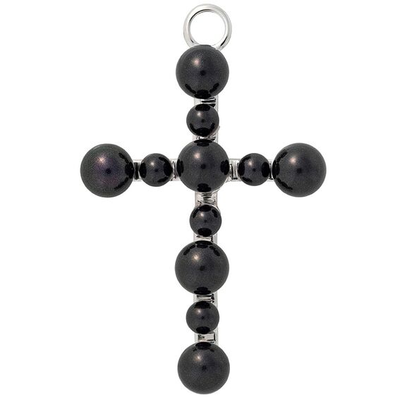 Серебряная подвеска с жемчугом Majorica Cruces