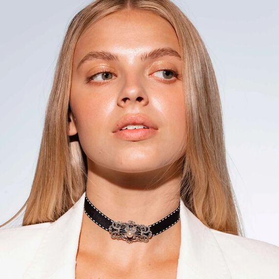 Серебряная брошь с жемчугом Majorica Marie Antoinette, изображение 2