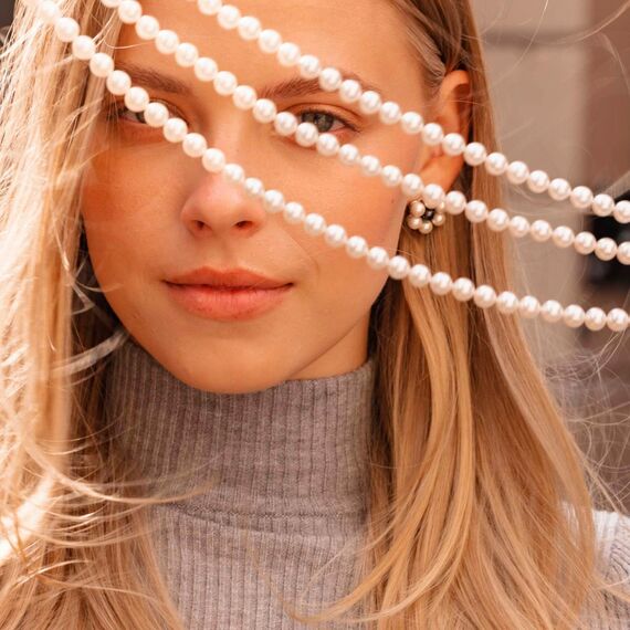 Серебряное ожерелье с жемчугом Majorica Essentials, изображение 3