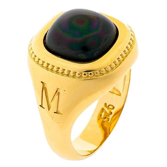 Золотое кольцо женское с жемчугом Majorica Zale, Размер (мм): 18,1