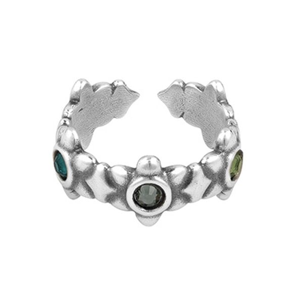 Серебряное кольцо женское Ciclon Flora, Размер (мм): 16,5-17,2