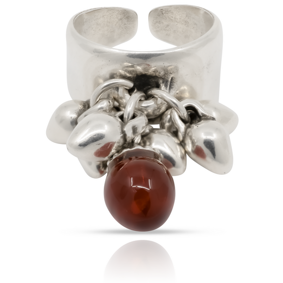 Серебряное кольцо женское с камнем виски Ciclon Felling