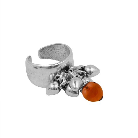 Серебряное кольцо женское с камнем виски Ciclon Felling, изображение 5