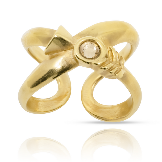 Золотое кольцо женское Бесконечность Ciclon Gold, изображение 3