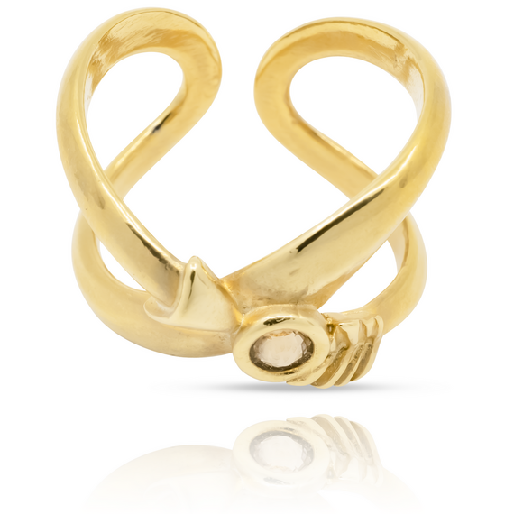 Золотое кольцо женское Бесконечность Ciclon Gold, изображение 4