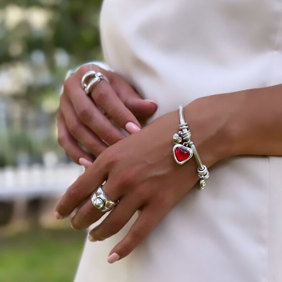 Серебряный браслет с сердечком Ciclon Latidos, изображение 2