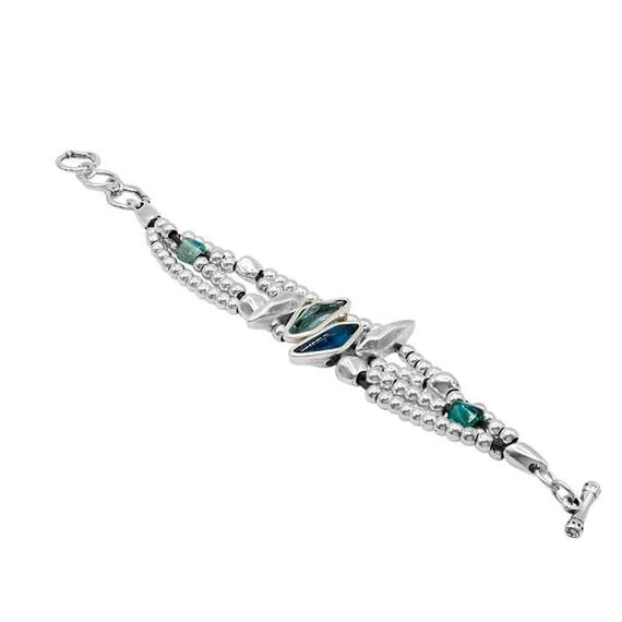 Серебряный браслет из бусин Ciclon Valle de Cryctal